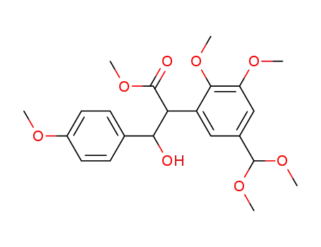 methyl 2-[5-(dimethoxymethyl)-2,3-dimethoxyphenyl]-3-hydroxy-3-(4-methoxyphenyl)propanoate