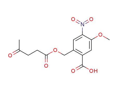 Benzoic acid, 2-[[(1,4-dioxopentyl)oxy]methyl]-5-methoxy-4-nitro-