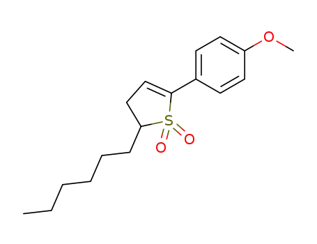 2-hexyl-5-(4-methoxy-phenyl)-2,3-dihydro-thiophene 1,1-dioxide