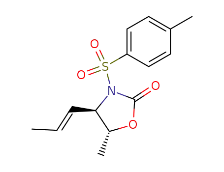 trans-N-p-toluenesulfonyl-5-methyl-4-(trans-1-propenyl)-2-oxazolidinone