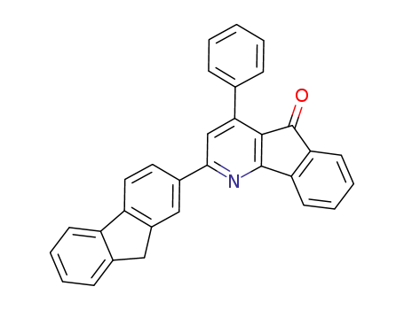 Molecular Structure of 1221745-73-8 (4-phenyl-2-(9H-fluoren-2-yl)-indeno[1,2-b]pyridin-5-one)