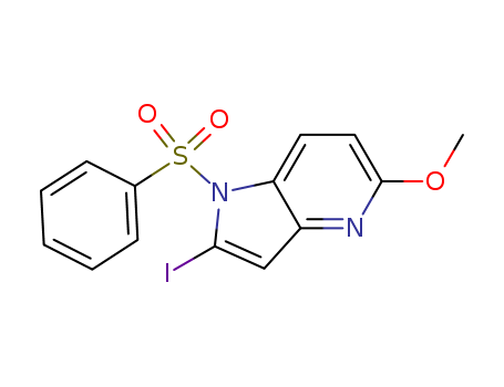 1-(Phenylsulfonyl)-5-methoxy-2-iodo-4-azaindole
