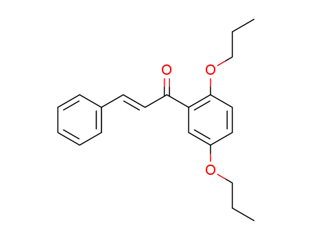 Molecular Structure of 615269-85-7 (2-Propen-1-one, 1-(2,5-dipropoxyphenyl)-3-phenyl-, (2E)-)
