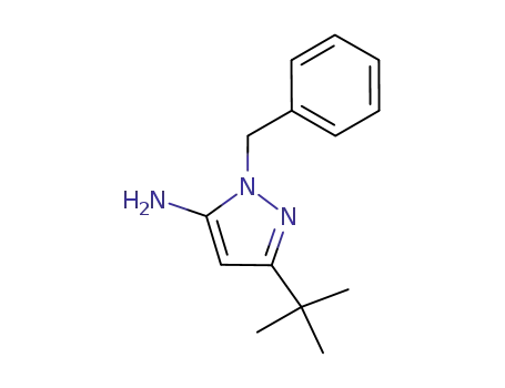 Molecular Structure of 866255-96-1 (1-benzyl-3-tert-butyl-1H-pyrazol-5-amine)