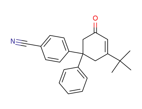 Benzonitrile, 4-[3-(1,1-dimethylethyl)-5-oxo-1-phenyl-3-cyclohexen-1-yl]-