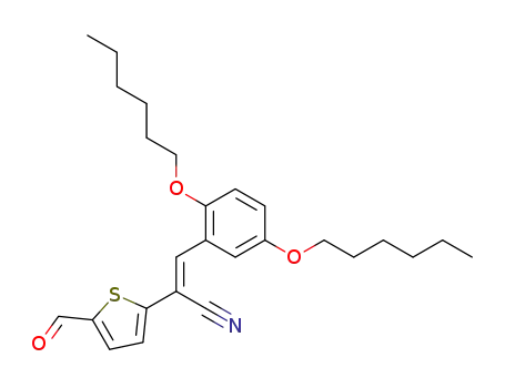 (2E)-3-(2,5-dihexyloxyphenyl)-2-(5-formyl(2-thienyl))prop-2-enenitrile