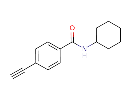 Molecular Structure of 1244044-85-6 (N-cyclohexyl-4-ethynylbenzamide)