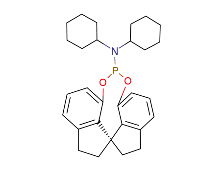 Molecular Structure of 500997-68-2 (N,N-dicyclohexyl-[(R)-1,1'-spirobiindane-7,7'-diyl]phosphoramidite)