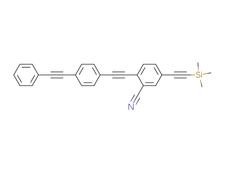 2-(4-(phenylethynyl)phenylethynyl)-5-trimethylsilanylethynylbenzonitrile