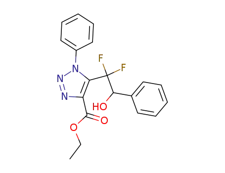 5-(1,1-difluoro-2-hydroxy-2-phenyl-ethyl)-1-phenyl-1-1H-1,2,3-triazole-4-carboxylic acid ethyl ester