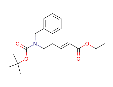 2-Pentenoic acid,
5-[[(1,1-dimethylethoxy)carbonyl](phenylmethyl)amino]-, ethyl ester,
(2E)-