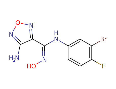 (Z)-4-amino-N-(3-bromo-4-fluorophenyl)-N'-hydroxy-1,2,5-oxadiazole-3-carboximidamide