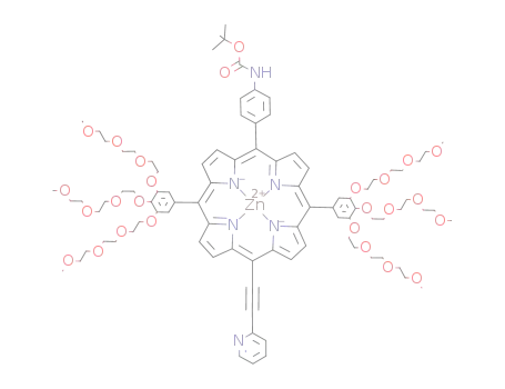 5-(N-(tert-butoxycarbonyl)-4-anilino)-15-(2-pyridyl)ethynyl-10,20-bis[3,4,5-tris(9-methoxy-1,4,7-trioxanonyl)phenyl]porphyrinatozinc