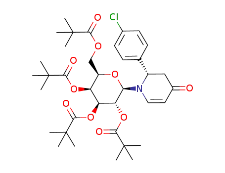 (2S)-N-(2,3,4,6-tetra-O-pivaloyl-β-D-galactopyranosyl)-2-(4-chlorophenyl)-5,6-didehydro-piperidin-4-one