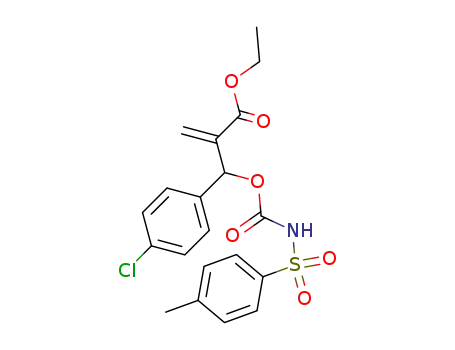 Molecular Structure of 451492-01-6 (ethyl 2-[(4-chlorophenyl)(tosylcarbamoyloxy)methyl]acrylate)