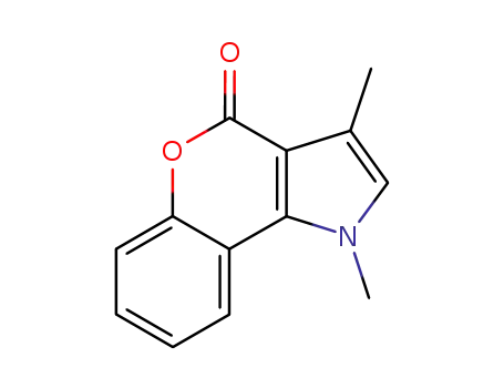Molecular Structure of 156742-51-7 ([1]Benzopyrano[4,3-b]pyrrol-4(1H)-one, 1,3-dimethyl-)