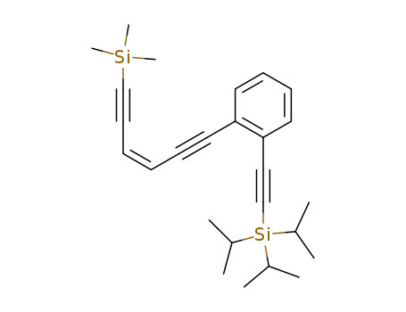 1-[(Triisopropylsilanyl)-ethynyl]-2-((Z)-6-trimethylsilanyl-hex-3-ene-1,5-diynyl)-benzene