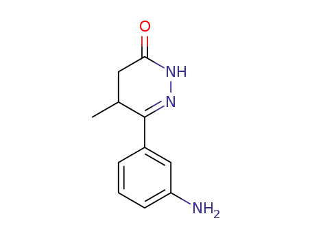 3(2H)-Pyridazinone, 6-(3-aminophenyl)-4,5-dihydro-5-methyl-