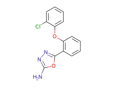 Molecular Structure of 767310-75-8 (2-amino-5-[2-(2-chlorophenoxy)phenyl]-1,3,4-oxadiazole)