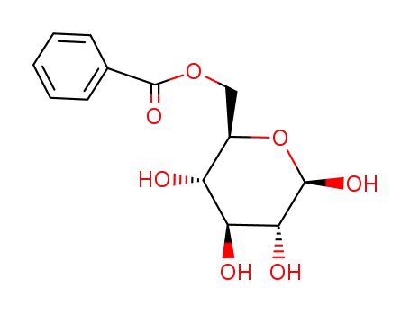 Molecular Structure of 90-75-5 (β-D-Glucopyranose 6-benzoate)