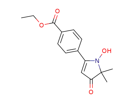 ethyl 4-(1-hydroxy-5,5-dimethyl-4-oxo-4,5-dihydro-1H-pyrrol-2-yl)benzoate