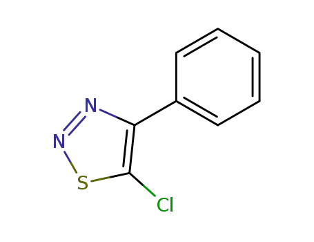 Molecular Structure of 53646-00-7 (5-CHLORO-4-PHENYL-1,2,3-THIADIAZOLE)