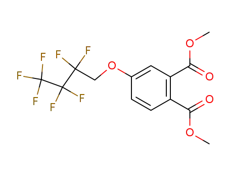 Molecular Structure of 437600-26-5 (dimethyl 4-(2,2,3,3,4,4,4-heptafluorobutoxy)phthalate)
