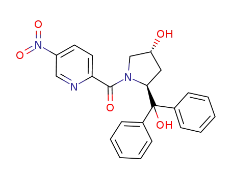 ((2S,4R)-4-hydroxy-2-(hydroxydiphenylmethyl)pyrrolidin-1-yl)(5-nitropyridin-2-yl)methanone