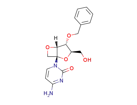 4-Amino-1-((1R,3R,4R,5R)-4-benzyloxy-3-hydroxymethyl-2,6-dioxa-bicyclo[3.2.0]hept-1-yl)-1H-pyrimidin-2-one