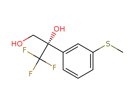 (S)-3,3,3-trifluoro-2-(3-(methylthio)phenyl)propane-1,2-diol