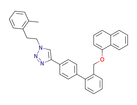 4-[2'-(naphthalen-1-yloxymethyl)-biphenyl-4-yl]-1-(2-o-tolyl-ethyl)-1H-[1,2,3]triazole