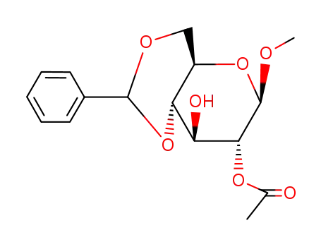 methyl 2-O-acetyl-4,6-O-benzylidene-β,D-glucopyranoside