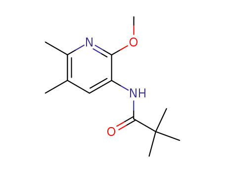 Molecular Structure of 847740-87-8 (Propanamide, N-(2-methoxy-5,6-dimethyl-3-pyridinyl)-2,2-dimethyl-)