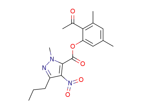 2-methyl-4-nitro-5-propyl-2<i>H</i>-pyrazole-3-carboxylic acid 2-acetyl-3,5-dimethyl-phenyl ester