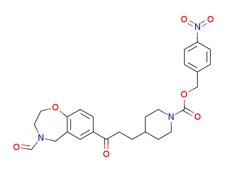 1-Piperidinecarboxylic acid,
4-[3-(4-formyl-2,3,4,5-tetrahydro-1,4-benzoxazepin-7-yl)-3-oxopropyl]-,
(4-nitrophenyl)methyl ester