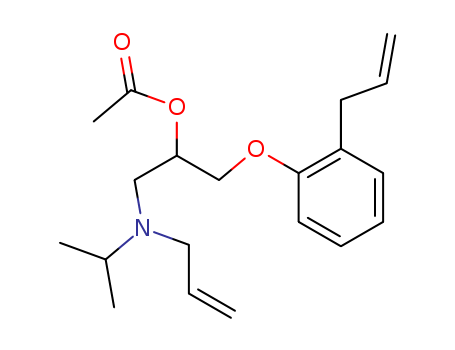 2-Propanol,  1-[(1-methylethyl)-2-propenylamino]-3-[2-(2-propenyl)phenoxy]-, acetate  (ester)