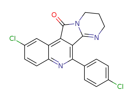 2-chloro-6-(4-chlorophenyl)-9,10-dihydro-7-azaindolizino[1,2-c]quinolin-12(8H)-one