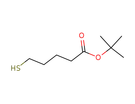 Molecular Structure of 187396-16-3 (tert-butyl 5-mercaptopentanoate)