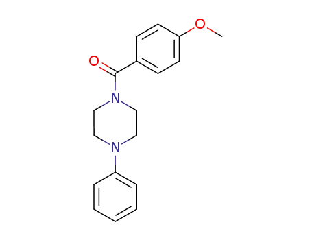 Molecular Structure of 21091-90-7 (Piperazine, 1-(4-methoxybenzoyl)-4-phenyl-)