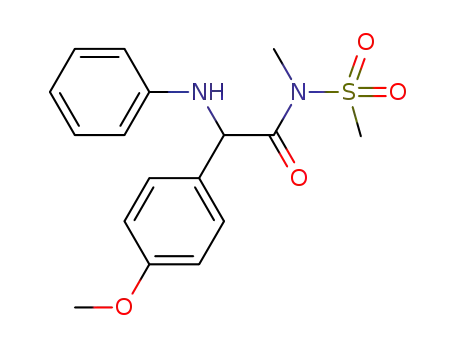 2-(4-methoxyphenyl)-N-methyl-N-(methylsulfonyl)-2-(phenylamino)acetamide