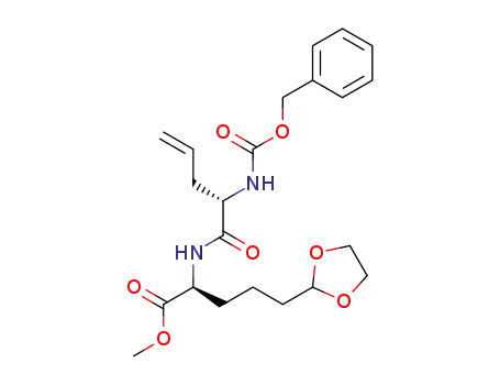 (S)-methyl 2-((S)-2-(benzyloxycarbonylamino)pent-4-enamido)-5-(1,3-dioxolan-2-yl)pentanoate