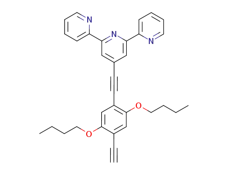4'-(2,5-dibutoxy-4-ethynyl-phenylethynyl)-[2,2';6',2'']terpyridine