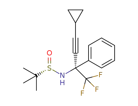 (S)-N-((R)-4-cyclopropyl-1,1,1-trifluoro-2-phenylbut-3-yn-2-yl)-2-methylprop-2-ylsulfinamide