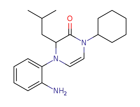 4-(2-aminophenyl)-1-cyclohexyl-3-isobutyl-3,4-dihydropyrazin-2(1H)-one