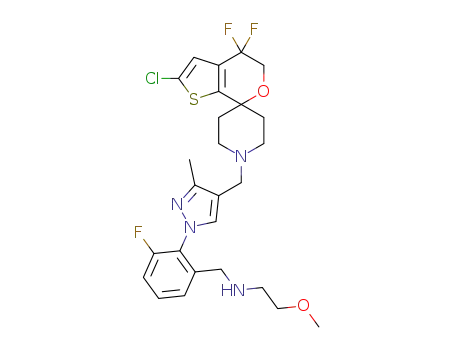 C<sub>26</sub>H<sub>30</sub>ClF<sub>3</sub>N<sub>4</sub>O<sub>2</sub>S