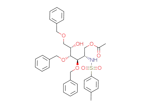 1-O-acetyl-3,4,6-tri-O-benzyl-2-deoxy-2-(p-toluenesulfonamido)-L-iditol
