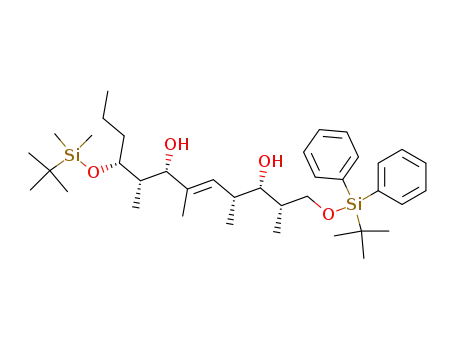 4,14-Dioxa-3,15-disilaheptadec-8-ene-7,11-diol,
2,2,3,3,6,8,10,12,16,16-decamethyl-15,15-diphenyl-5-propyl-,
(5R,6S,7S,8E,10R,11S,12S)-