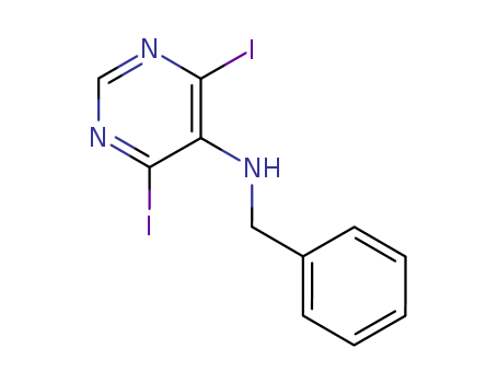 N-Benzyl-4,6-diiodopyrimidin-5-amine