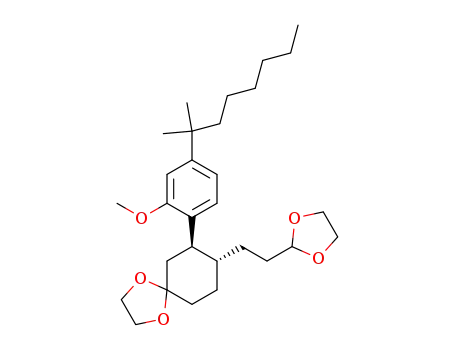 (7R,8R)-7-[4-(1,1-dimethylheptyl)-2-methoxyphenyl]-8-(2-[1,3]dioxolan-2-ylethyl)-1,4-dioxaspiro[4,5]decane