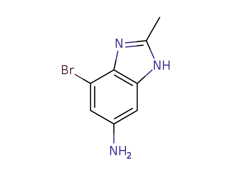 7-bromo-2-methyl-3H-benzo[d]imidazol-5-amine